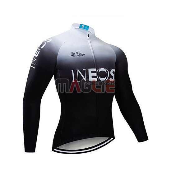 Maglia Castelli Ineos Manica Lunga 2019 Bianco Nero - Clicca l'immagine per chiudere